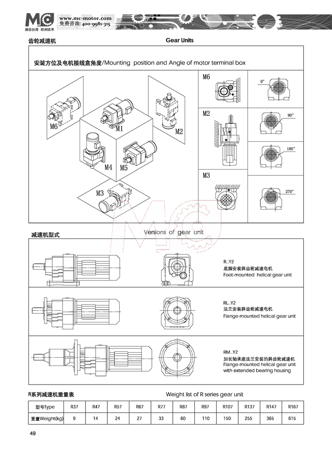R67R37组合型齿轮减速机 平行输出减速机硬齿面减速机图纸